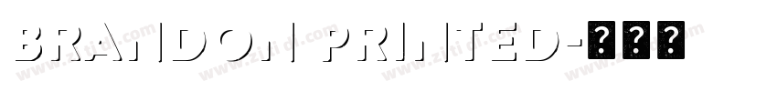 Brandon Printed字体转换